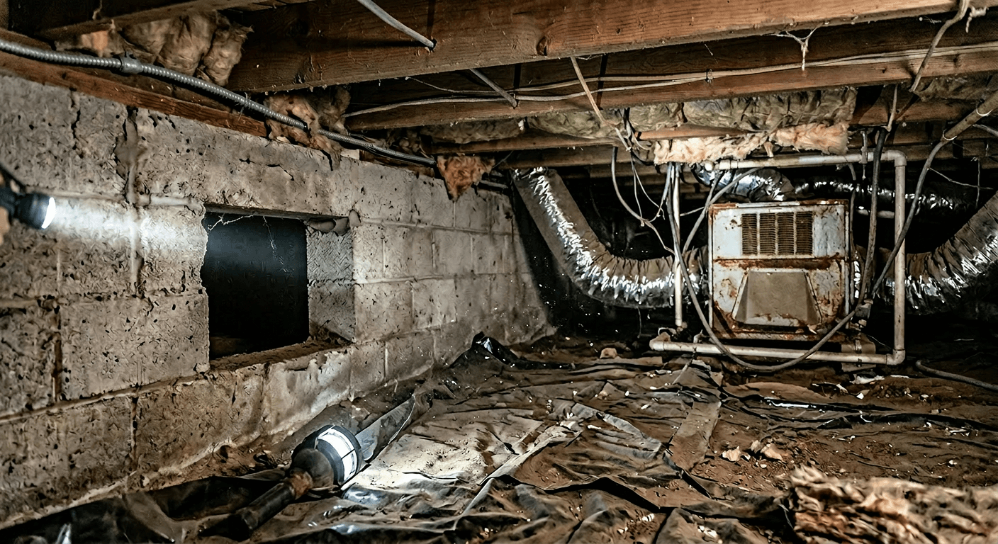 crawl space dirty