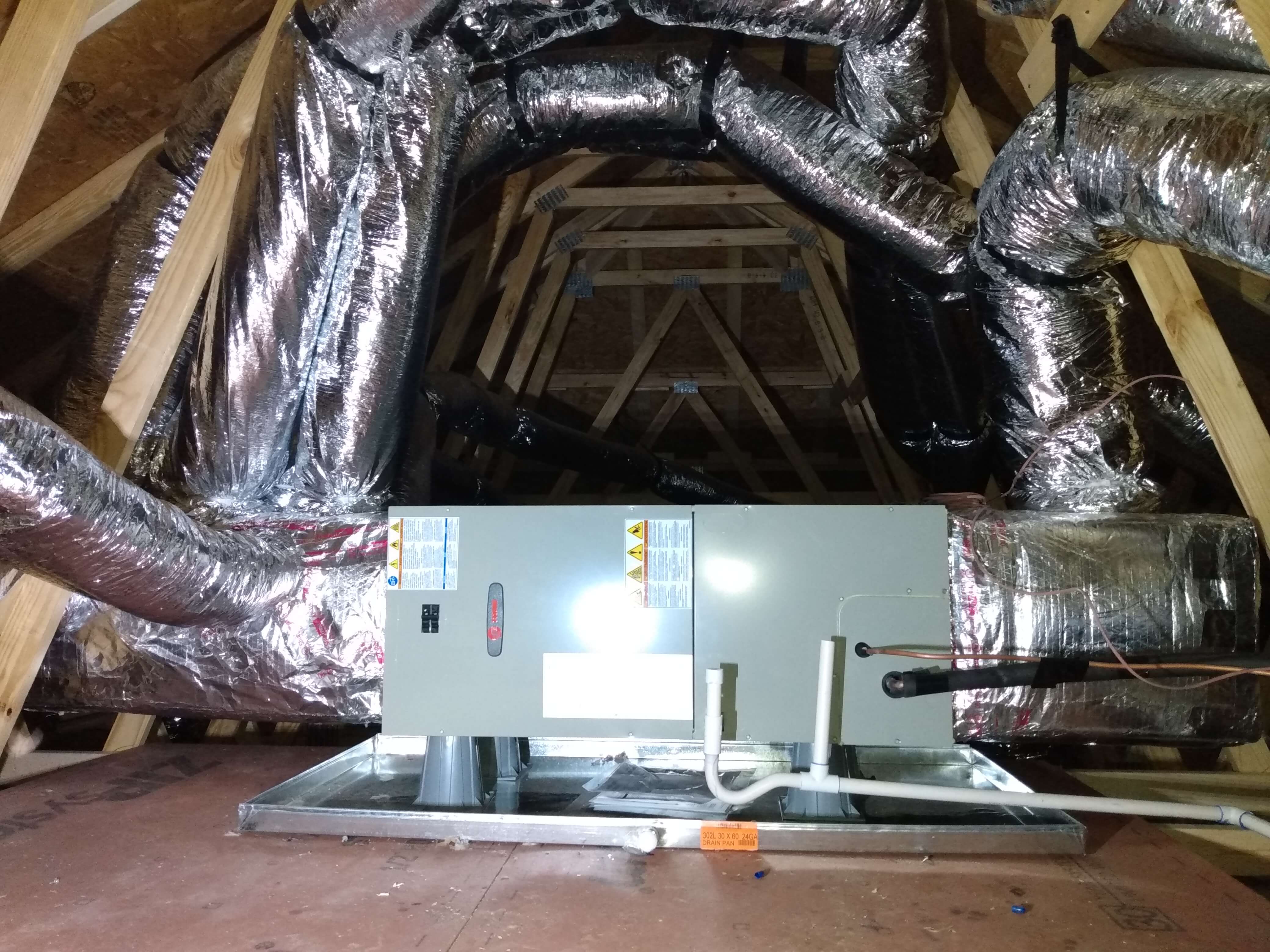 HVAC installation work by Fair Air Heating & Cooling in Western North Carolina