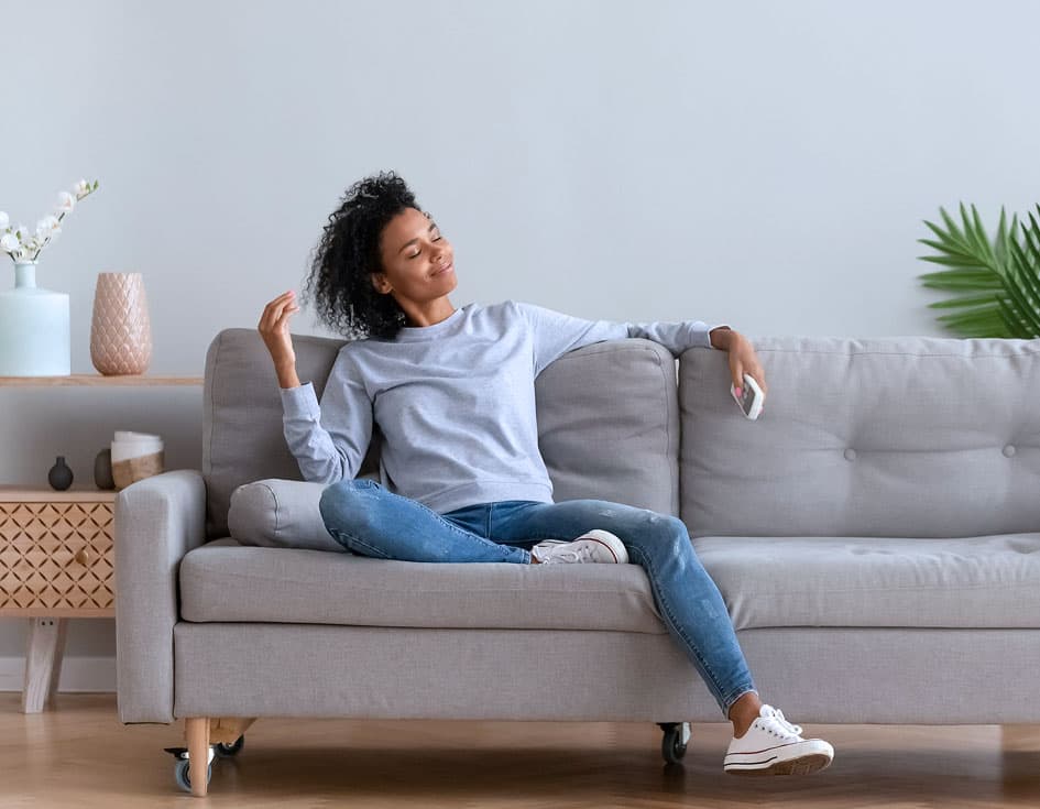 Central air conditioning unit installed at an Asheville home